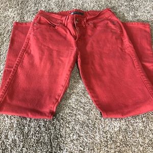 Levi’s mid rise skinny sz 8 muted red